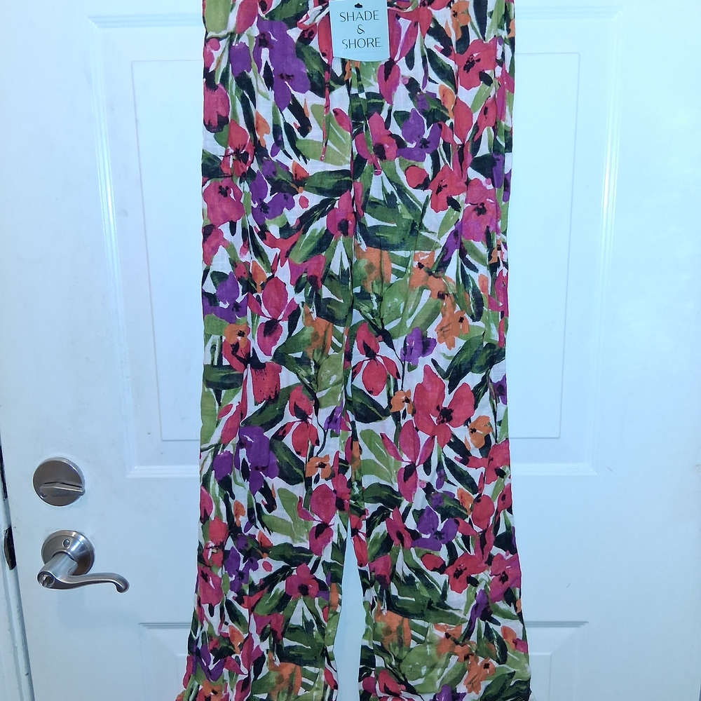 Shade & Shore Women's Floral Wide-Leg Pants - Multicolor